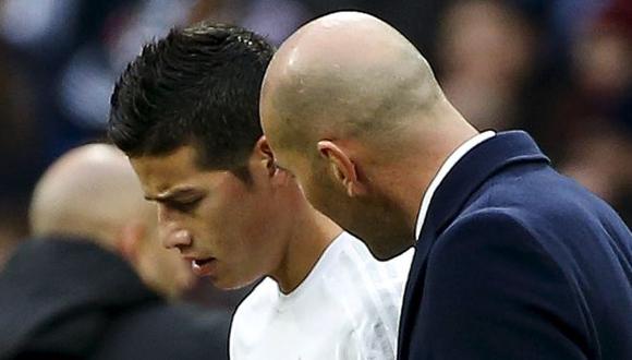 Zinedine Zidane: "Se está siendo injusto con James Rodríguez"
