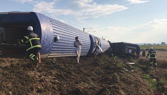 Turquía: Descarrilamiento de tren deja al menos 10 muertos y 73 heridos. (Foto: Captura)