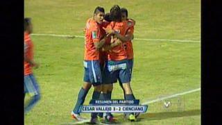 César Vajello venció 3-2 a Cienciano por el Torneo Apertura