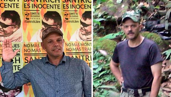 Hernán Darío Velásquez, alias "El Paisa", en sus dos facetas: a la derecha como uno de los jefes de la guerrilla de las FARC y a la izquierda tras la firma del acuerdo de paz. La justicia colombiana ha ordenado su captura. (El Tiempo de Colombia / GDA)
