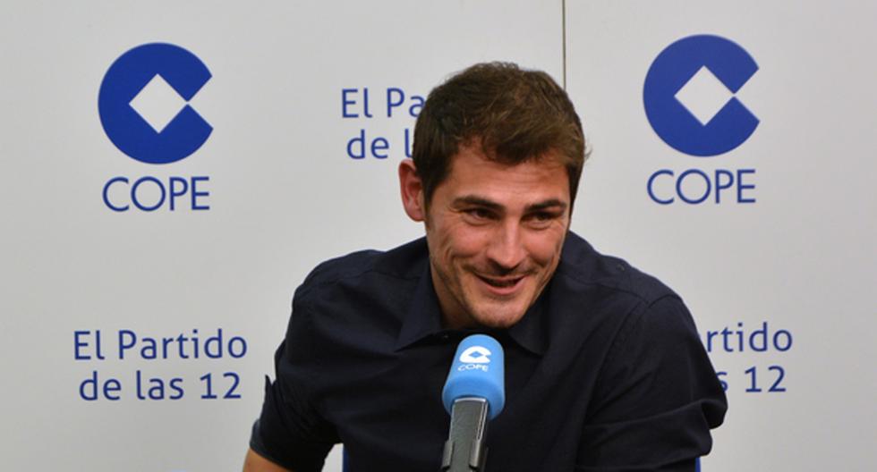 Iker Casillas declara en rueda de prensa. (Foto: Getty Images)