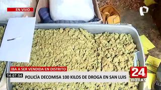 San Luis: 100 kilos de marihuana fueron incautados en local de empresa de transporte interprovincial