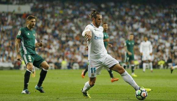 Bale realizó fantástico 'taco' ante el Betis. (Foto: AFP)