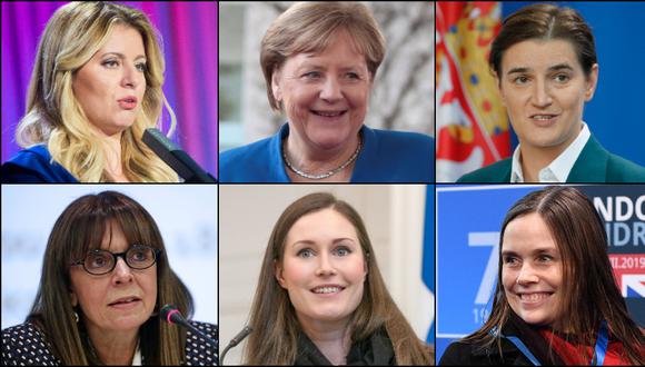 Desde Ángela Merkel hasta  Sakellaropoulou: Quiénes son las mujeres que dirigen sus países en las diferentes regiones del mundo. Fotos: AFP, EFE y Reuters