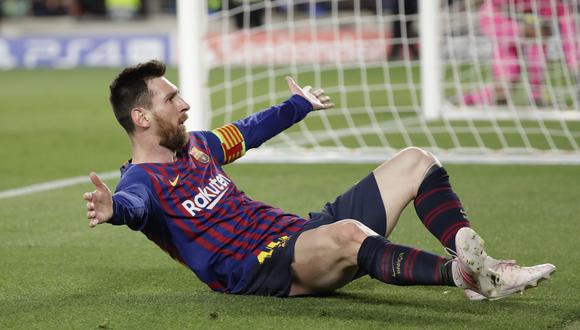 Con dos goles, uno de ellos descomunal, Lionel Messi brilló en el triunfo del Barcelona sobre Liverpool por 3-0, en la ida de las semifinales de la Champions League. (Foto: AP)