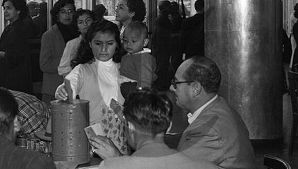 En el Perú, el voto femenino se instauró en el año 1955 | Foto: Archivo Histórico El Comercio