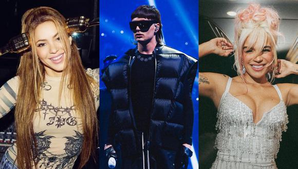 Shakira, Peso Pluma y Karol G encabezan las nominaciones latinas a los MTV europeos. (Foto: Instagram)