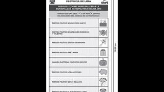 Elecciones en Lima: la ONPE aprobó diseño de cédulas de votación