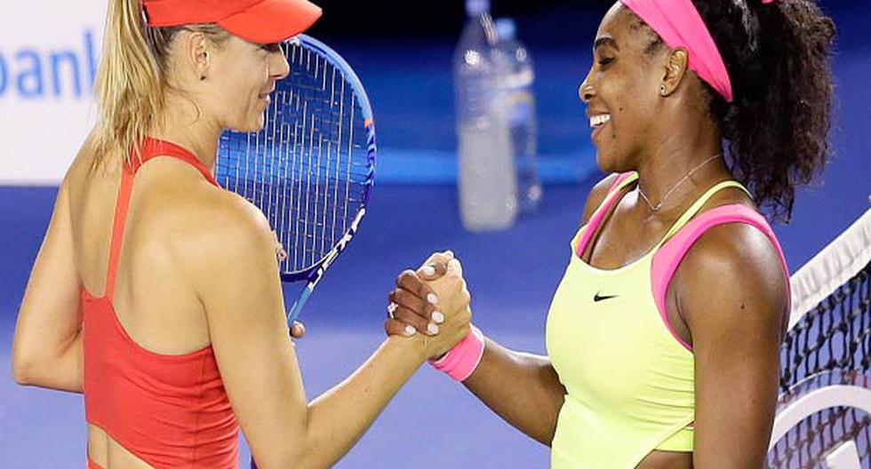 Serena Williams tuvo palabras de elogio para la rusa Maria Sharapova. (Foto: EFE)