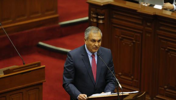 El ministro del Interior, Vicente Romero, ya había respondido tres mociones de interpelación en su contra el pasado 11 de octubre. (Foto: El Comercio)