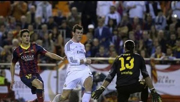 Real Madrid derrotó a Barcelona por 2-1 en la final de la Copa del Rey 2013-14. (Foto: AFP).