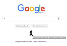 Google añade lazo negro luego del terremoto en México