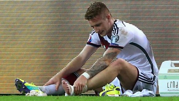 Marco Reus vuelve a lesionarse y será baja por un mes