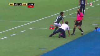 Palmeiras vs. Santos: Cuca escondió el balón, fue expulsado y vio el gol del ‘verdao’ desde la tribuna | VIDEO