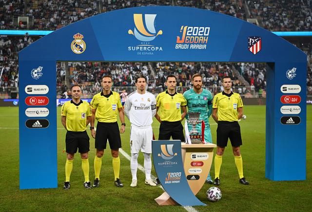 Sergio Ramos ganó la Supercopa de España con el Real Madrid ante el Atlético de Madrid en Arabia Saudí. REUTERS/Waleed Ali