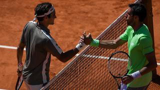 Federer avanzó a cuartos de final del Roland Garros: venció cómodamente a Leo Mayer