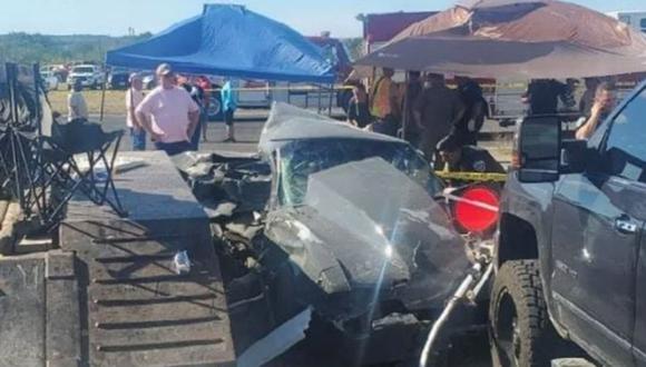 El accidente ocurrio en un evento llamado Airport Race Wars 2. (Twitter-@jumlefko).