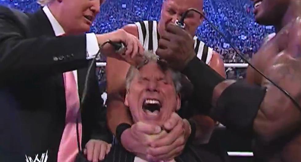 Donald Trump, candidato republicano a la Presidencia de Estados Unidos, tuvo una recordada participación en la WWE cuando estuvo en Wrestlemania 23. (Foto: Captura - WWE)