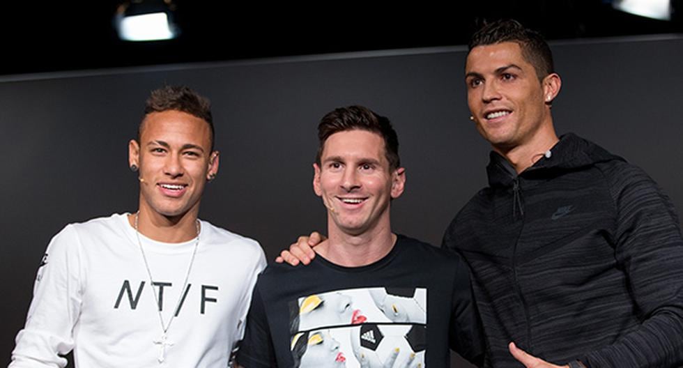 Neymar, Lionel Messi y Cristiano Ronaldo. (Foto: Getty Images)