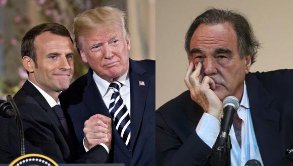 La dura crítica de Oliver Stone sobre la "relación especial" entre Trump y Macron. (Foto: Bloomberg // AP)