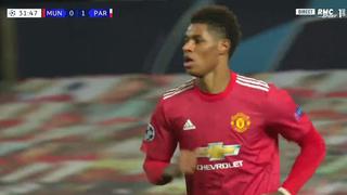 Manchester United vs. PSG: Rashford anotó el 1-1 con remate que parecía controlado por Navas [VIDEO]