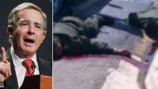 Uribe recibe duras críticas por publicar de foto de policías asesinados por las FARC