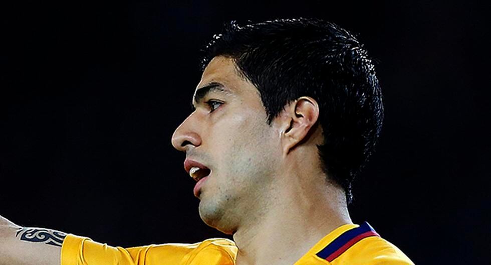 Luis Suárez fue autor de los goles y también de las polémicas del partido Barcelona vs Atlético de Madrid por cuartos de final de Champions League (Foto: EFE)