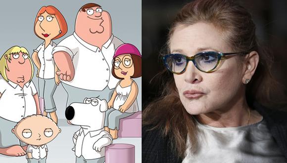 "Family Guy" tendrá 2 episodios más con voz de Carrie Fisher