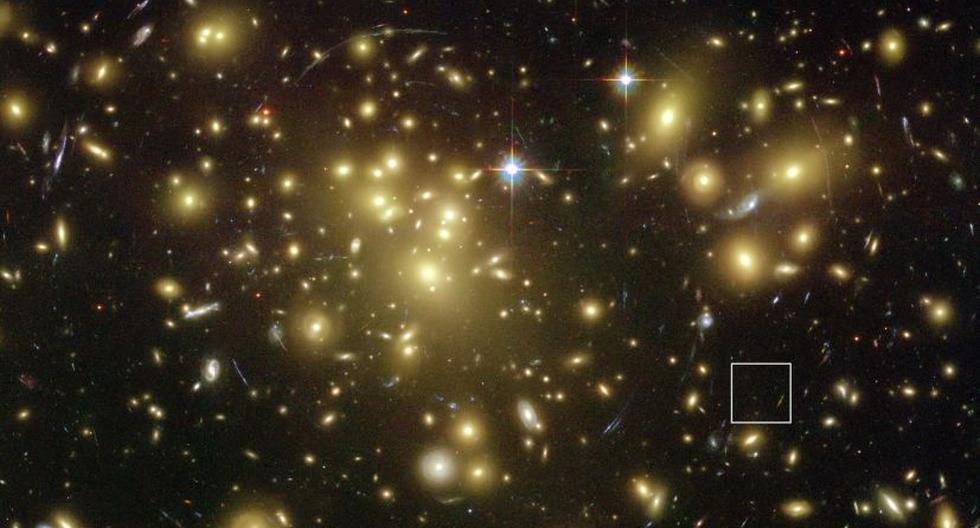 Cúmulo de galaxias Abell 1689. (Foto: ESO/EFE)