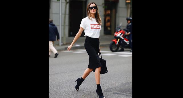 Silueta lápiz: estas se caracterizan por ser ceñidas tanto en la cintura como en el largo de las piernas. El detalle es si optamos por el color negro, ya que se puede combinar con cualquier blusa en cuestión de segundos. (Foto: @milano_streetstyle)