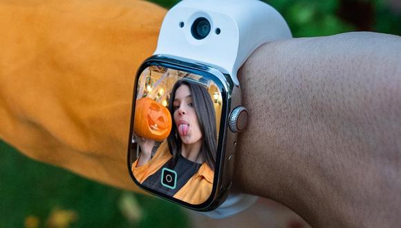 El Apple Watch podría incluir una cámara selfie en el futuro. | (Foto: Wristcam)
