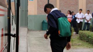 Minedu evalúa postergar clases en 31 colegios de Lima