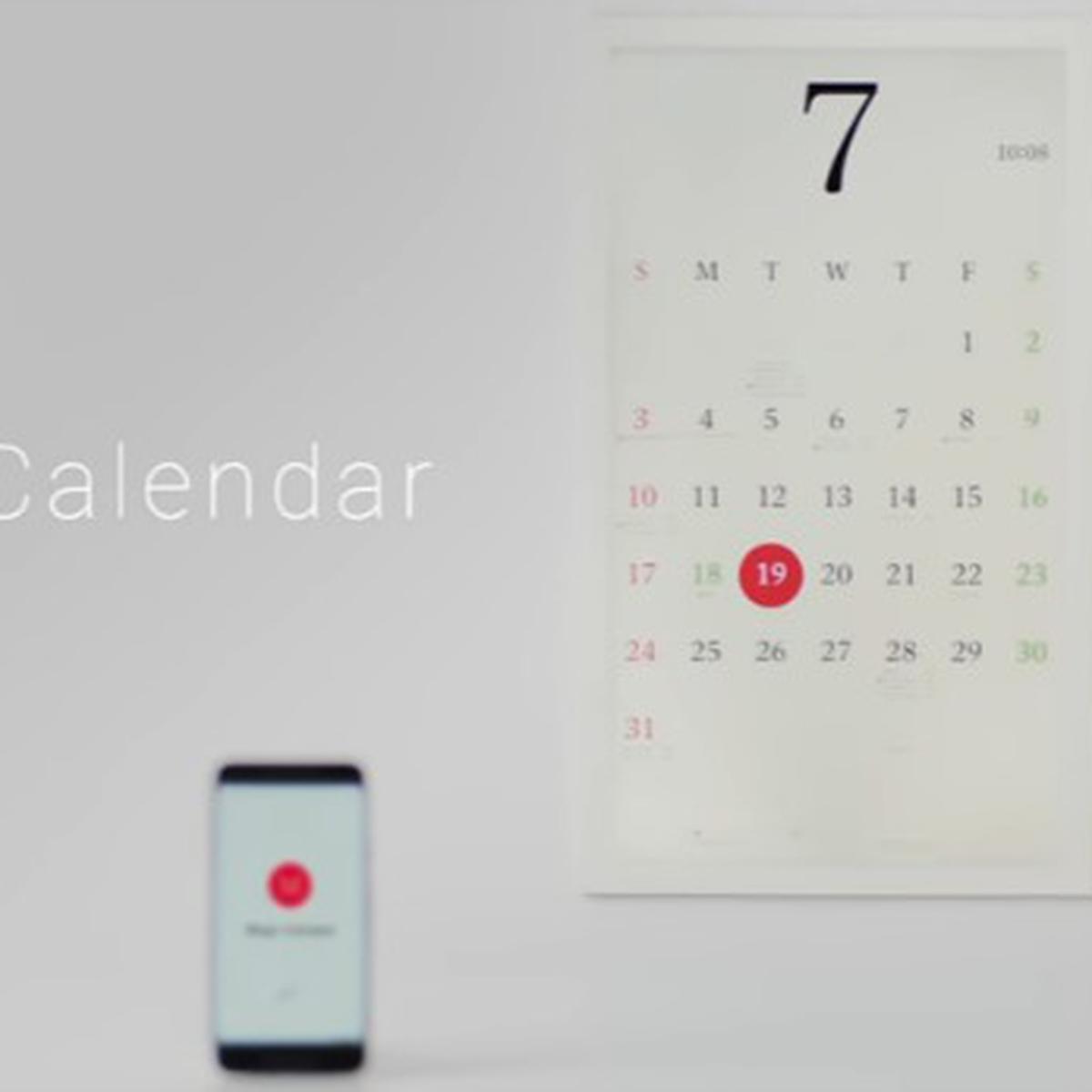 El calendario electrónico que se sincroniza con tu smartphone