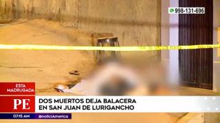 San Juan de Lurigancho: infernal balacera deja dos muertos y dos heridos | VIDEO