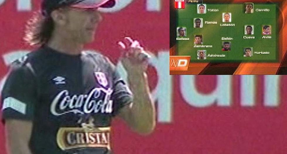 Selección Peruana: Ricardo Gareca presentaría este once. (Foto: captura)