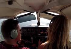 Familia a bordo de una avioneta realiza aterrizaje forzoso y se lleva el susto de su vida