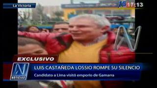 Castañeda fue captado por la prensa en el emporio de Gamarra