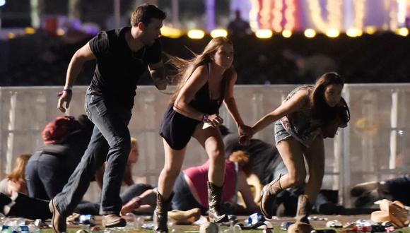 Un 1 de octubre del 2017, un hombre dispara contra la multitud que asistía a un concierto de música country en Las Vegas y mata a 58 personas antes de acabar con su vida. (David Becker - AFP).
