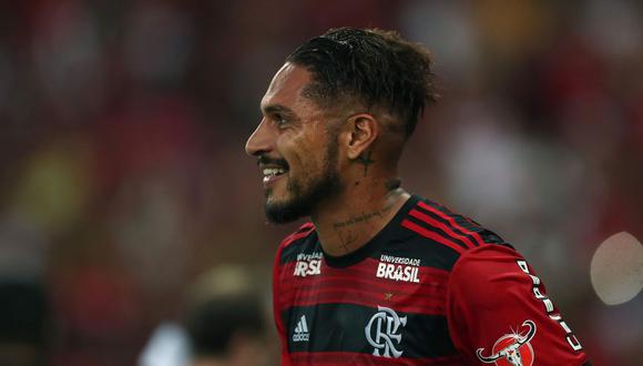 Paolo Guerrero disfrutó la media hora de juego que le otorgó el comando técnico de Flamengo. (Foto: EFE)