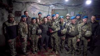 Zelensky visitó el frente para celebrar el Día de los Marinos Ucranianos