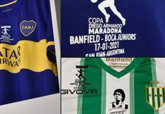 Boca Juniors vs. Banfield: así lucirán las camisetas de los protagonistas de la final de la Copa Diego Maradona 