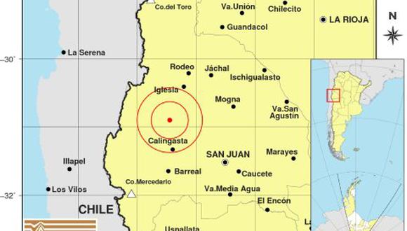 El epicentro del sismo se ubicó a 173 kilómetros al noreste de la ciudad capital de Santiago del Estero. (Foto: Twitter @inpres_sismos)