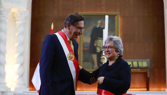 Sonia Guillén juramentó como nueva ministra de Cultura a los 66 años. (Foto: El Comercio)