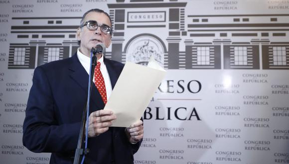 El presidente del Congreso, Pedro Olaechea, exhortó al presidente Martín Vizcarra a respetar agenda consensuada. (Foto: César Campos/ GEC)