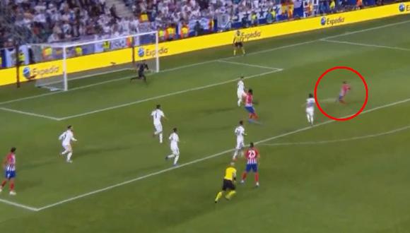 Real Madrid vs. Atlético Madrid: Koke y el golazo del 4-2 que estiró la ventaja colchonera. (Foto: Captura de video)