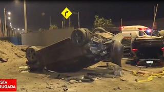 Costa Verde: autos que habrían participado de ‘piques’ sufrieron aparatoso accidente | VIDEO