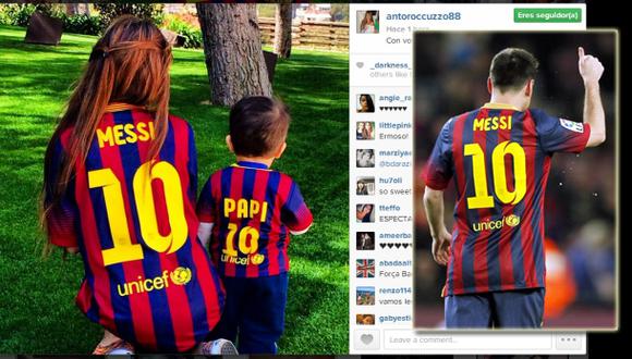 Tras gol de Leo: el festejo de la novia y el hijo de Messi