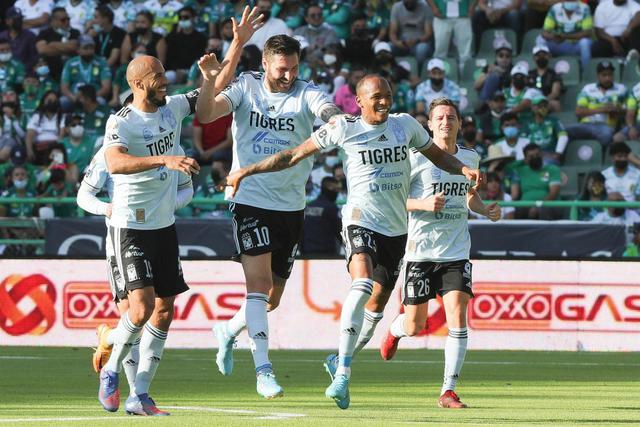 Tigres goleó 3-0 a León por el Clausura 2022 de la Liga MX. (FOTO: EFE)