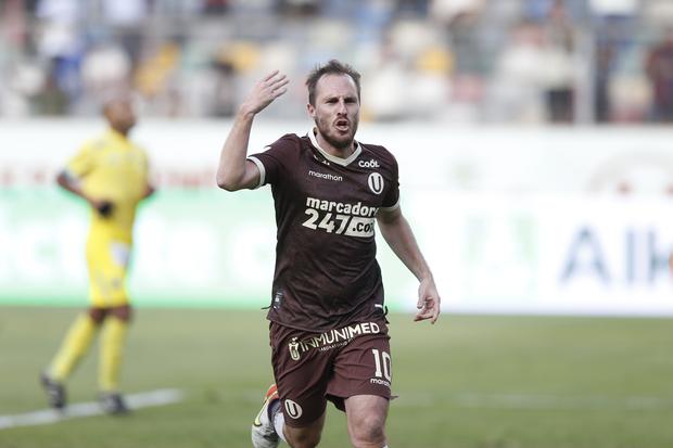 Hernán Novick anotó su único gol en la temporada contra Carlos Stein por el Clausura.

Foto: Violeta Ayasta / @photo.gec