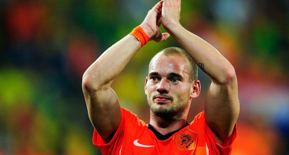 Wesley Sneijder su partido 134 con Holanda (Foto: Getty Images).